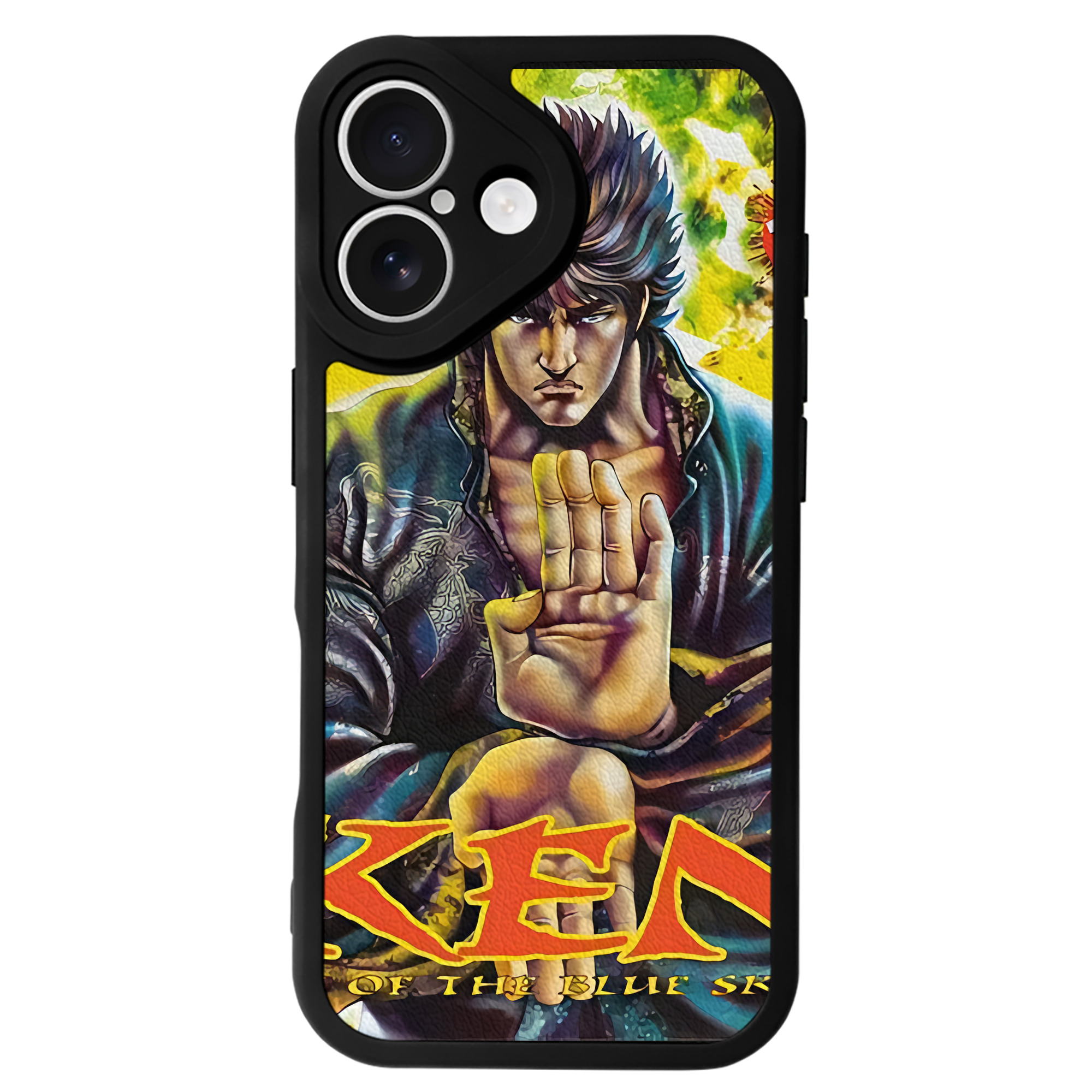 （画像用） 北斗の拳 Fist of the North Star 【iPhone 16シリーズ対応】シリコンスマホケース（レザー調） 材質：シリコン